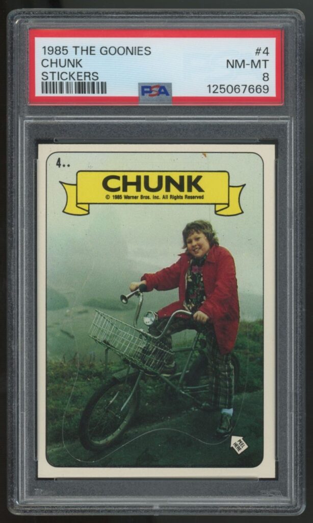 1985 Topps The Goonies #4 — Chunk, front of card
