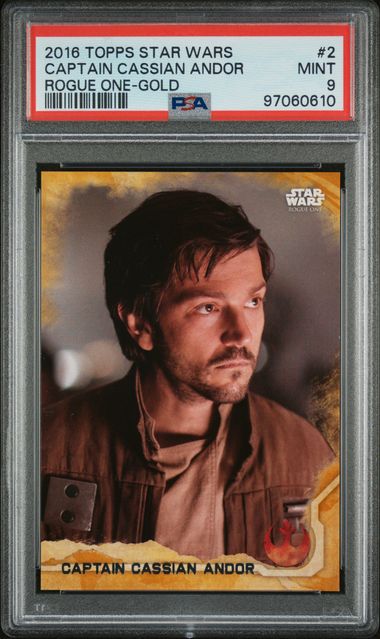 2016 Topps Star Wars: Rogue One #2 — Cassian Andor, front of card