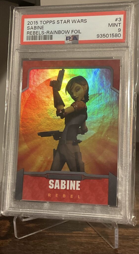 2015 Topps Star Wars Rebels #3 — Sabine Wren, front of card