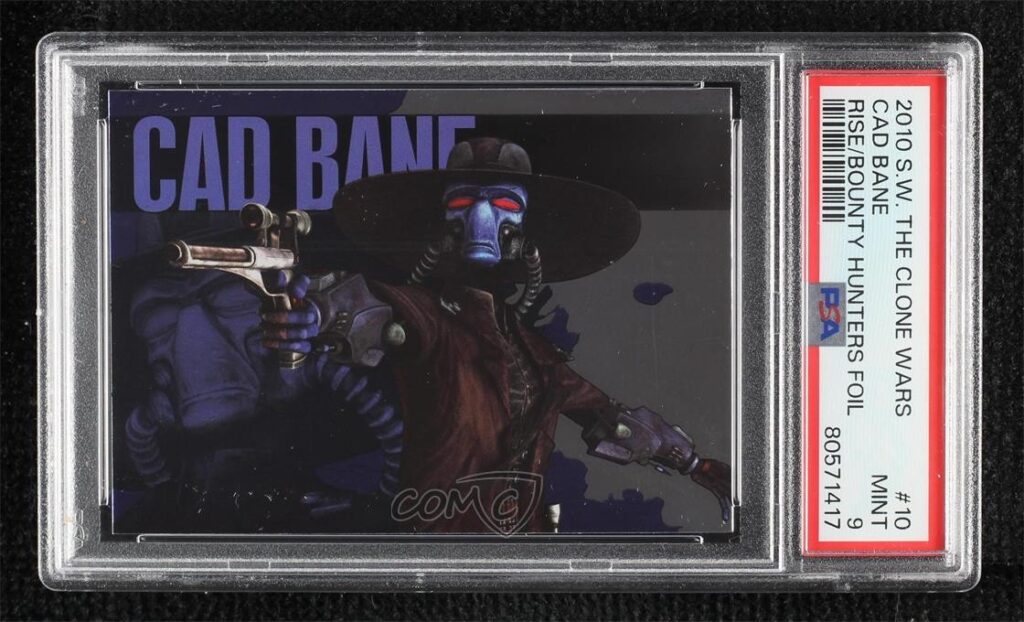 2010 Topps Star Wars: The Clone Wars — Rise of the Bounty Hunters #10 — Cad Bane, front of card