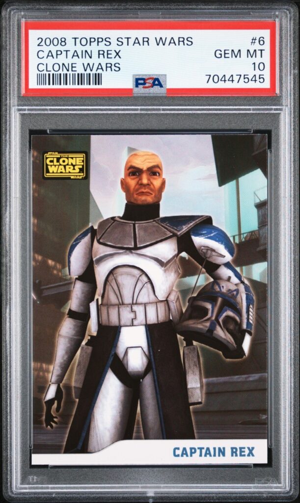 2008 Topps Star Wars: The Clone Wars #6 — Captain Rex, front of card